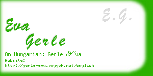 eva gerle business card